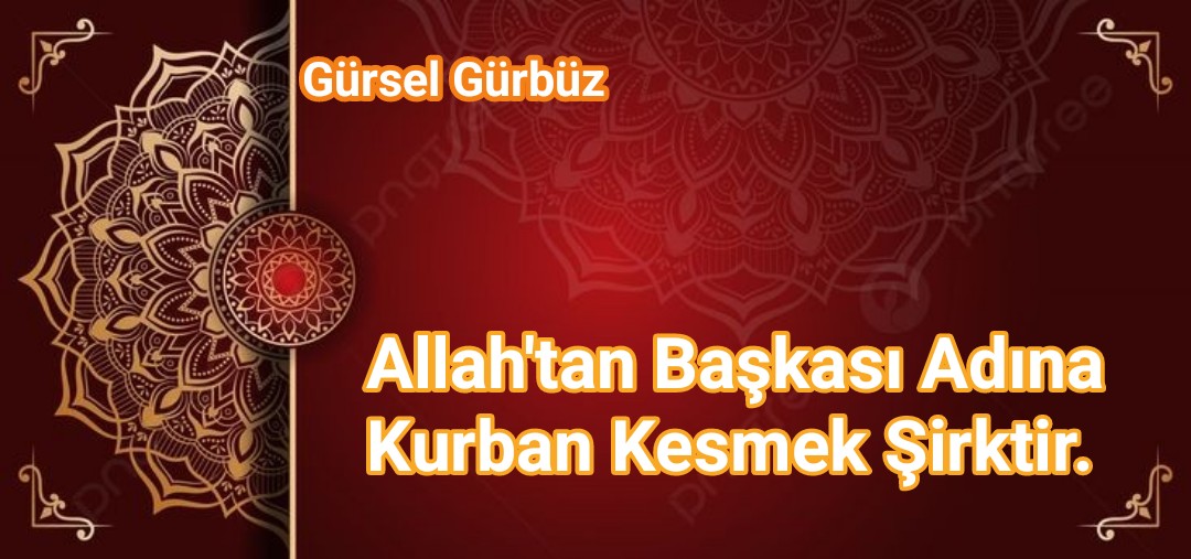  استنذار/Allah'tan Başkası Adına Kurban/Adak Kesmek Şirktir.