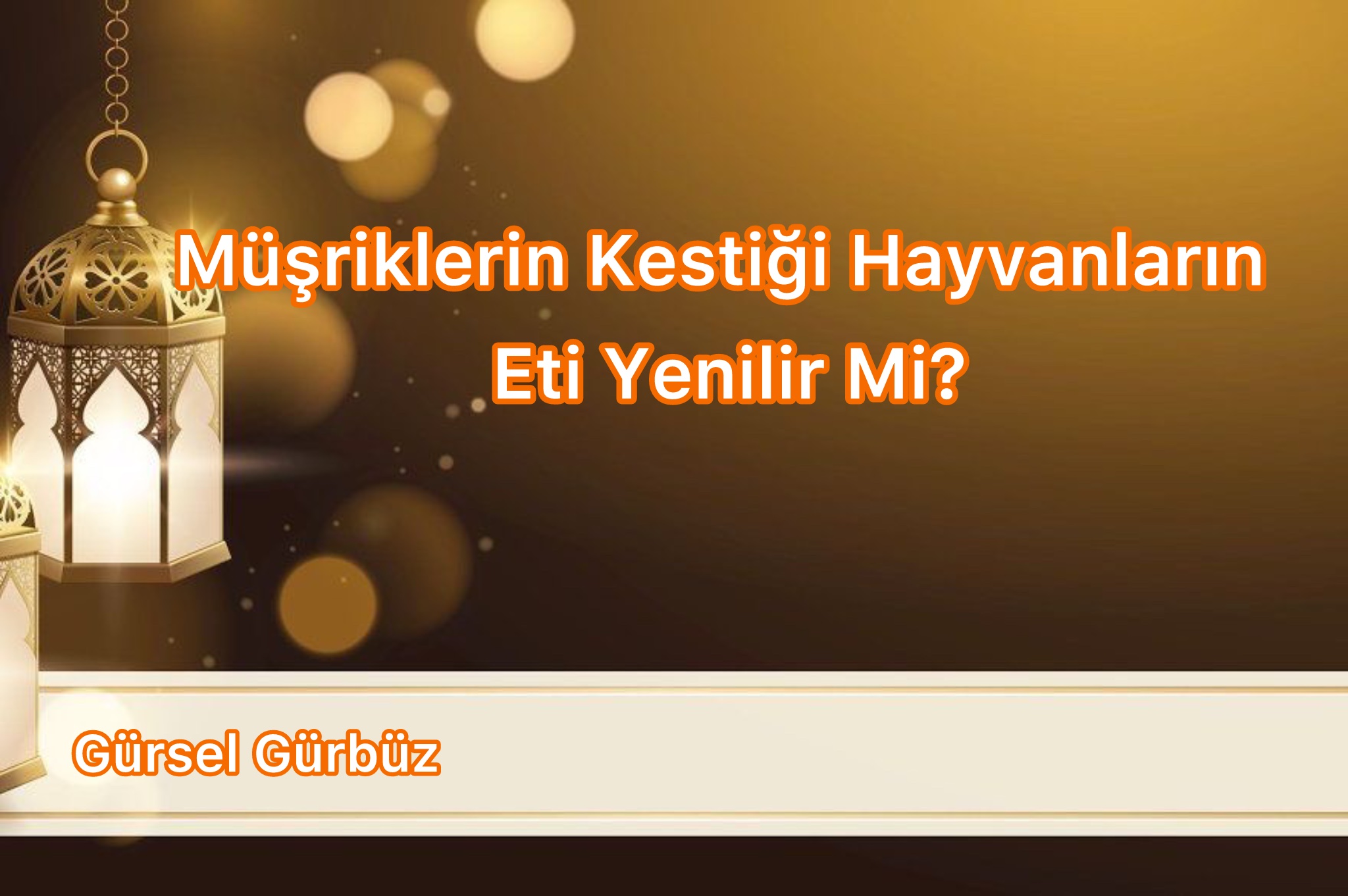 Müşriklerin Kestiği Hayvanların Eti Yenilir Mi?